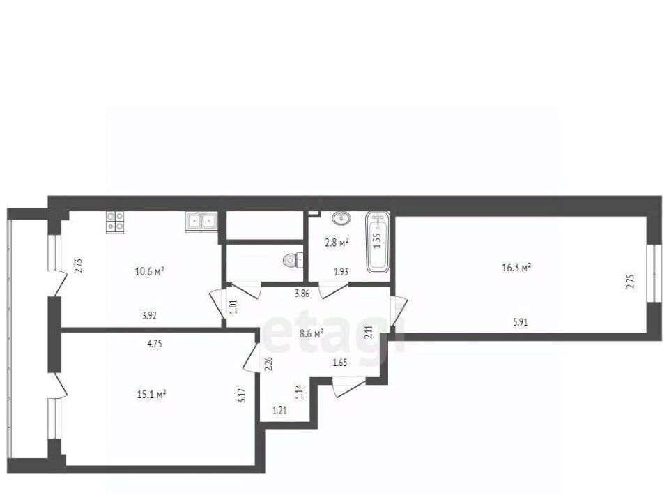 квартира г Новый Уренгой ул Арктическая 31 фото 2