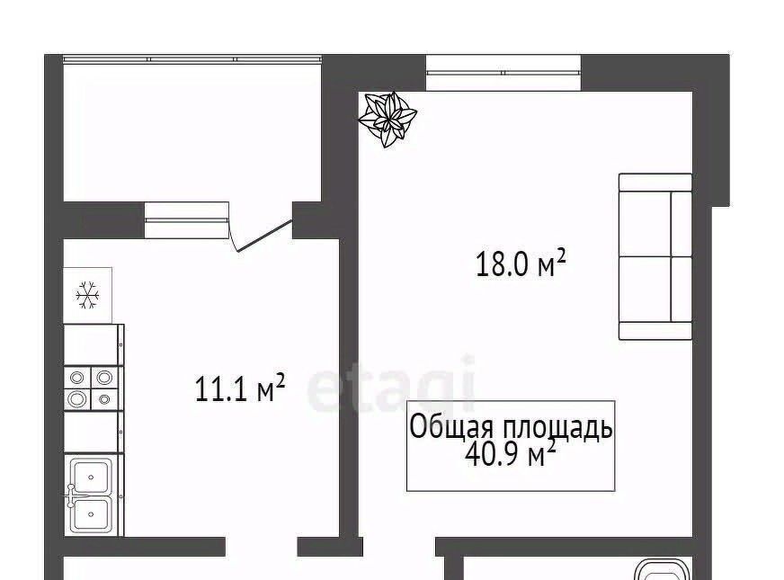 квартира г Новосибирск мкр Закаменский Берёзовая роща 20 фото 2