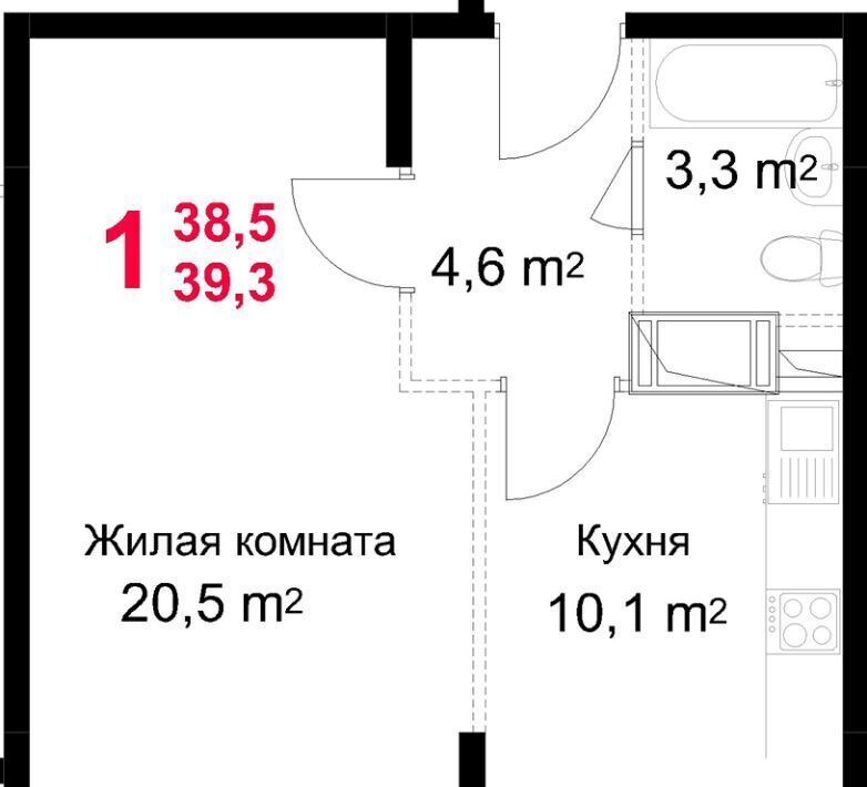 квартира г Подольск микрорайон Красная Горка ул Садовая 14 фото 1