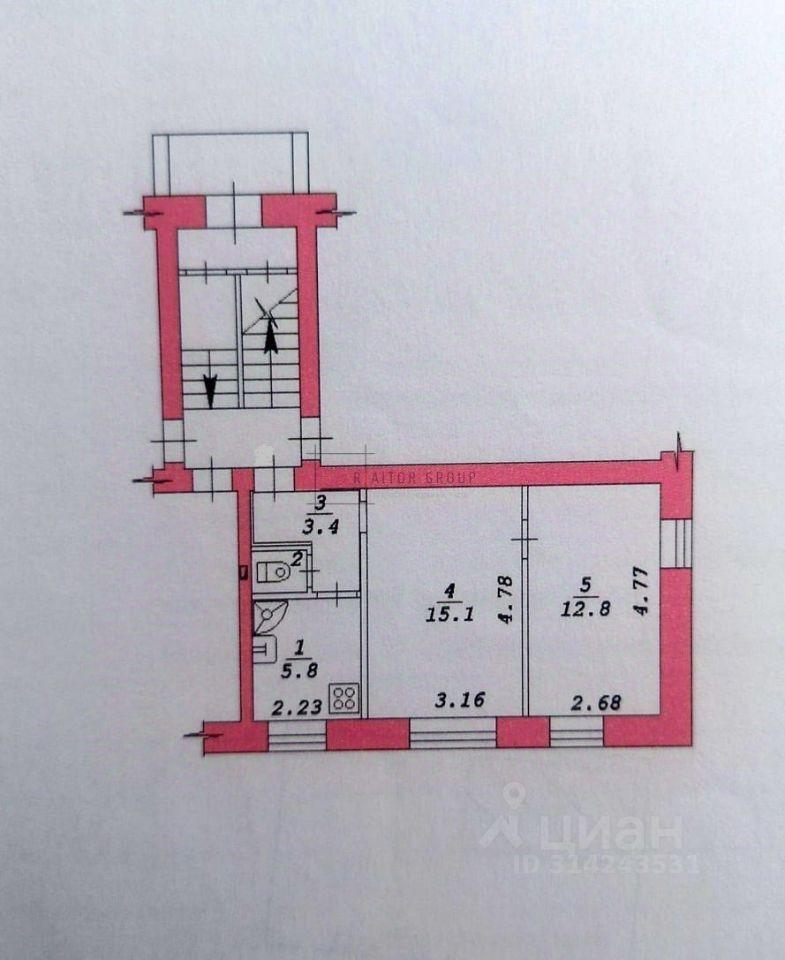 квартира г Новосибирск р-н Ленинский ул Титова 47 фото 2