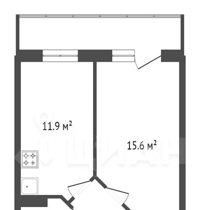 квартира г Чебаркуль ул 9 Мая 31 фото 2