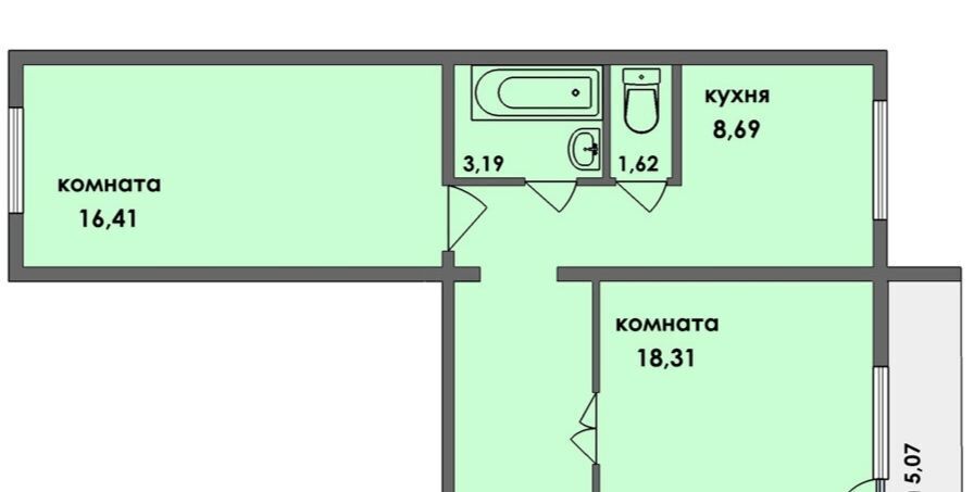 квартира г Челябинск р-н Советский ул Кузнецова 6 фото 12