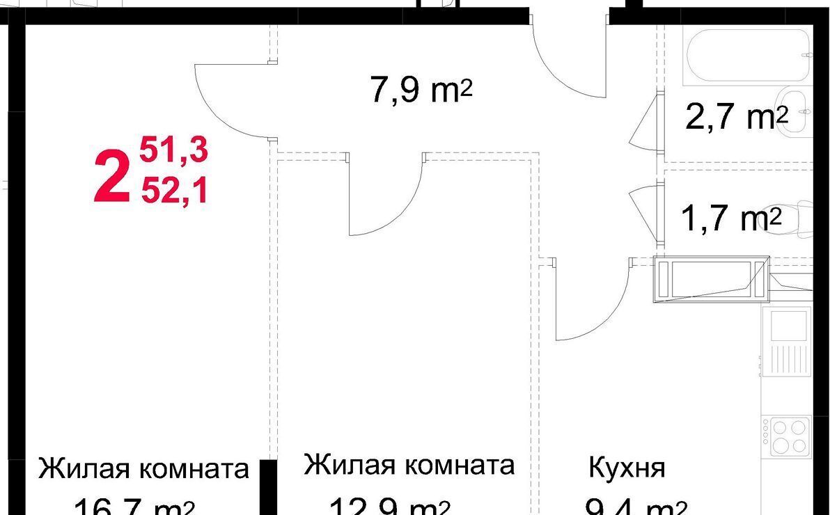 квартира г Подольск микрорайон Красная Горка ул Садовая 14 ЖК «на ул. Садовая, 14 (Красная Горка)» фото 1