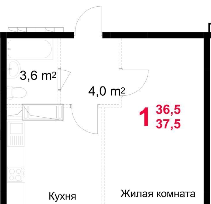 квартира г Подольск микрорайон Красная Горка ул Садовая 14 фото 1