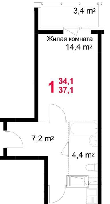 квартира г Подольск микрорайон Красная Горка ул Садовая 14 фото 1