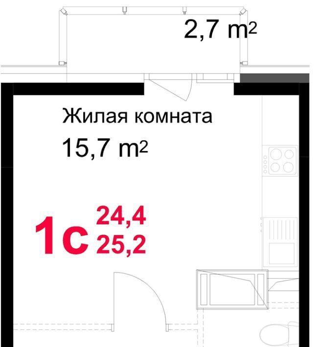 квартира г Подольск микрорайон Красная Горка ул Садовая 14 фото 1