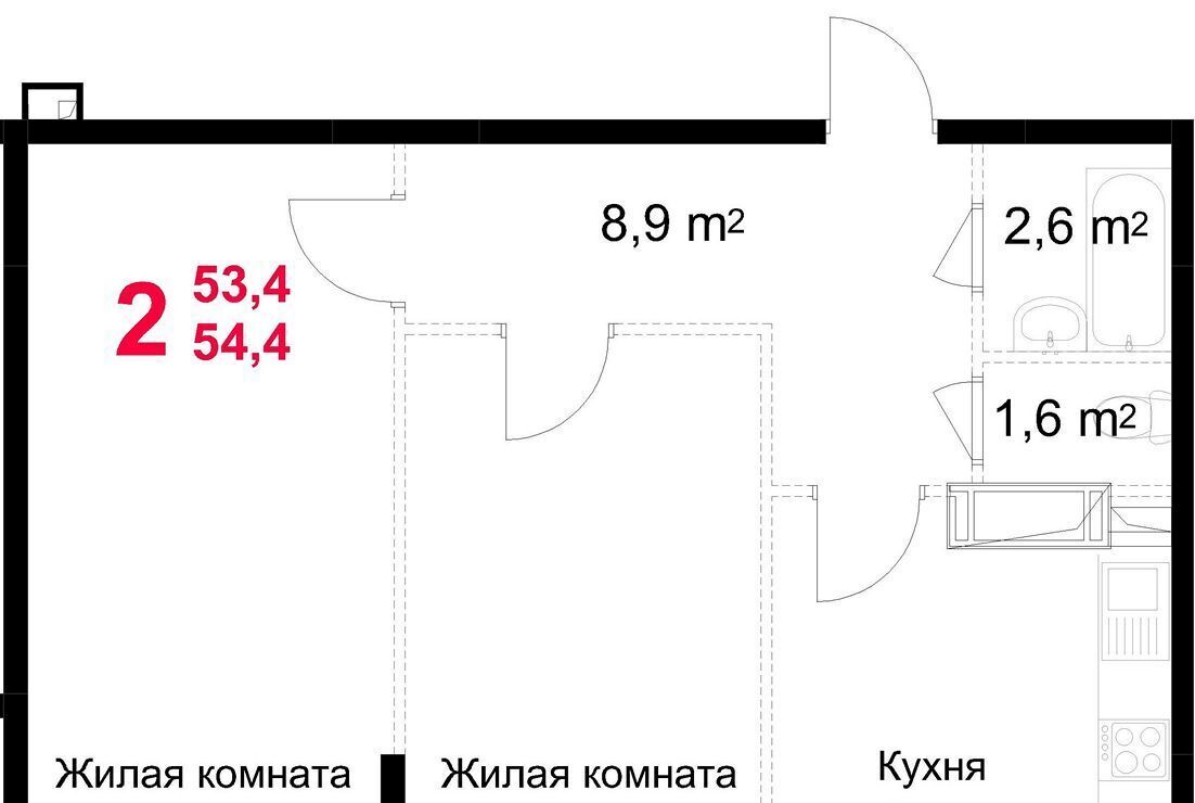 квартира г Подольск микрорайон Красная Горка ул Садовая 14 фото 1