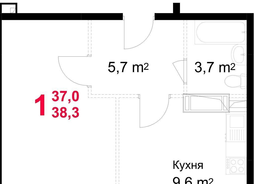 квартира г Подольск микрорайон Красная Горка ул Садовая 14 фото 1