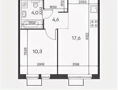 квартира г Москва метро Зябликово ул Ясеневая 12к/7 фото 2