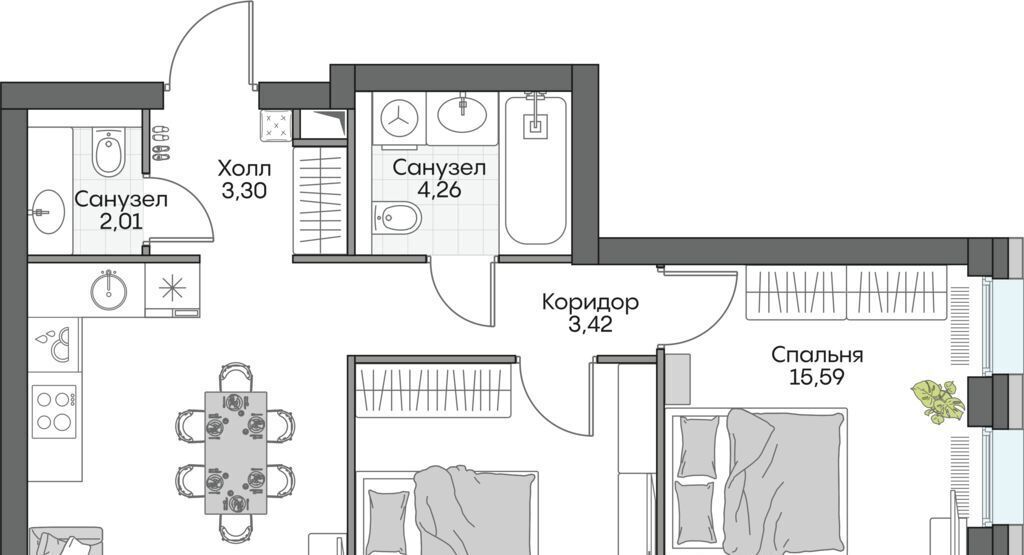 квартира г Москва метро Тульская ул Автозаводская 24к/1 фото 1