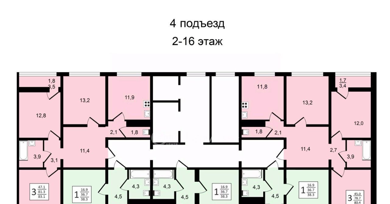 квартира г Воронеж р-н Центральный ул Пескова 8 фото 18