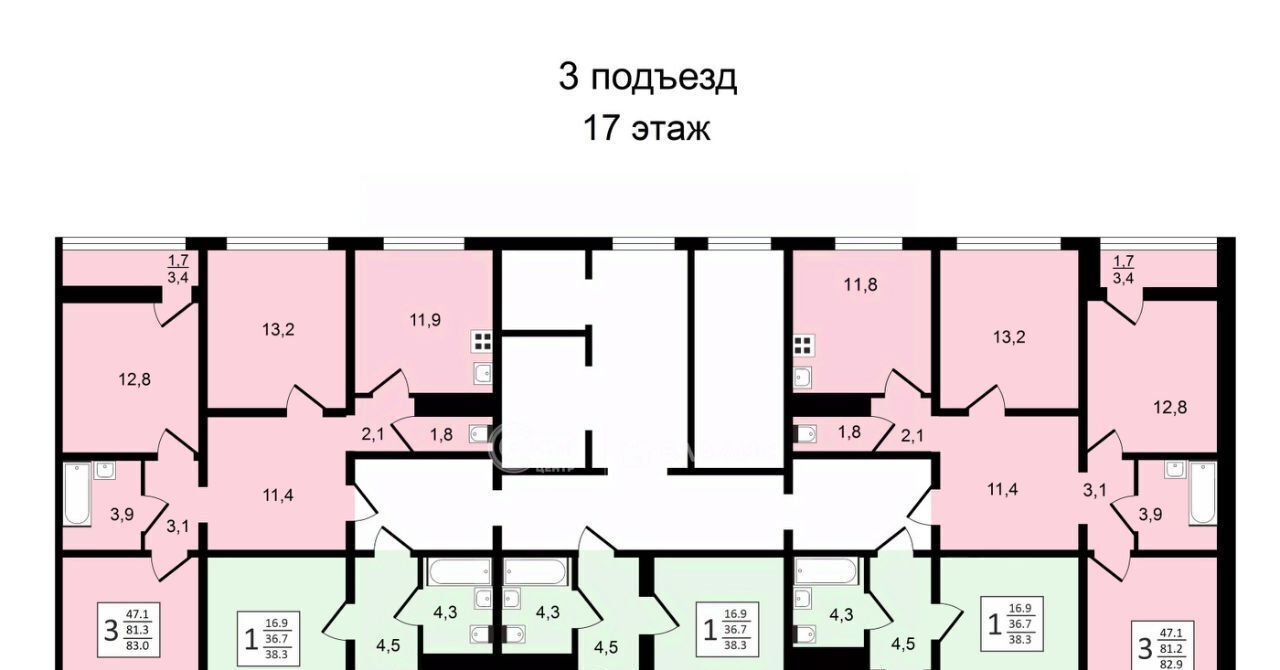 квартира г Воронеж р-н Центральный ул Пескова 8 фото 11