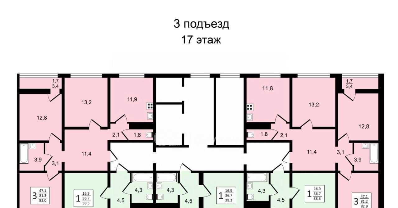квартира г Воронеж р-н Центральный ул Пескова 8 фото 18