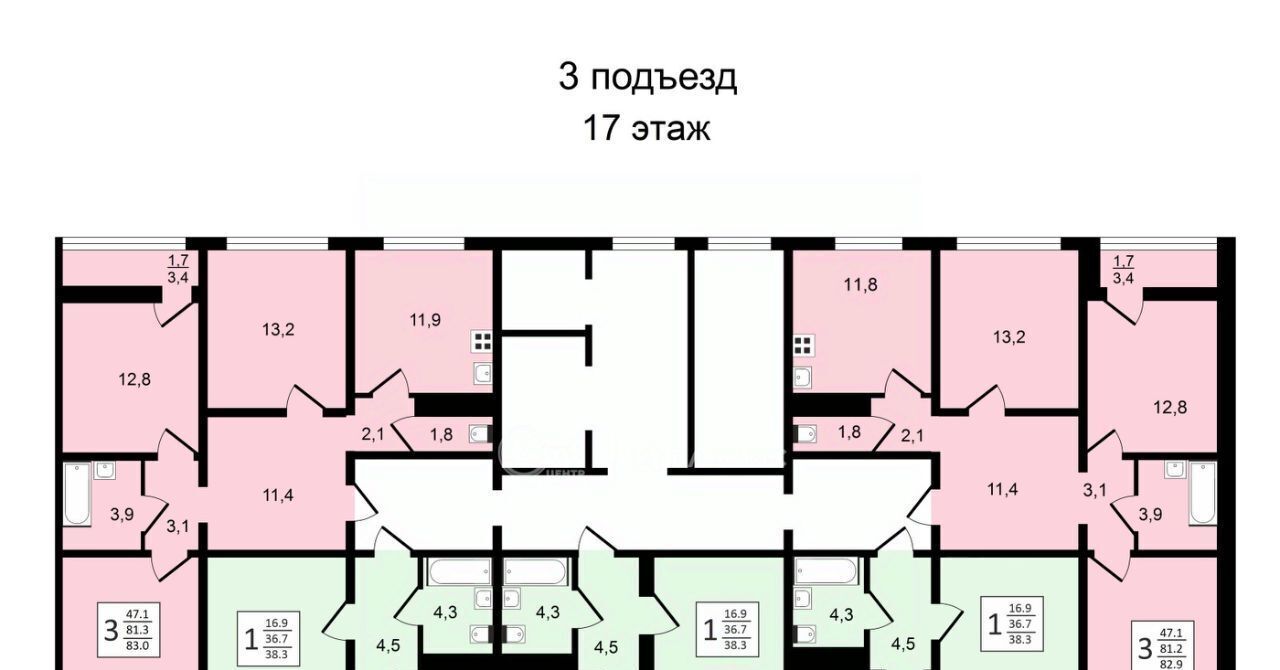 квартира г Воронеж р-н Центральный ул Пескова 8 фото 15