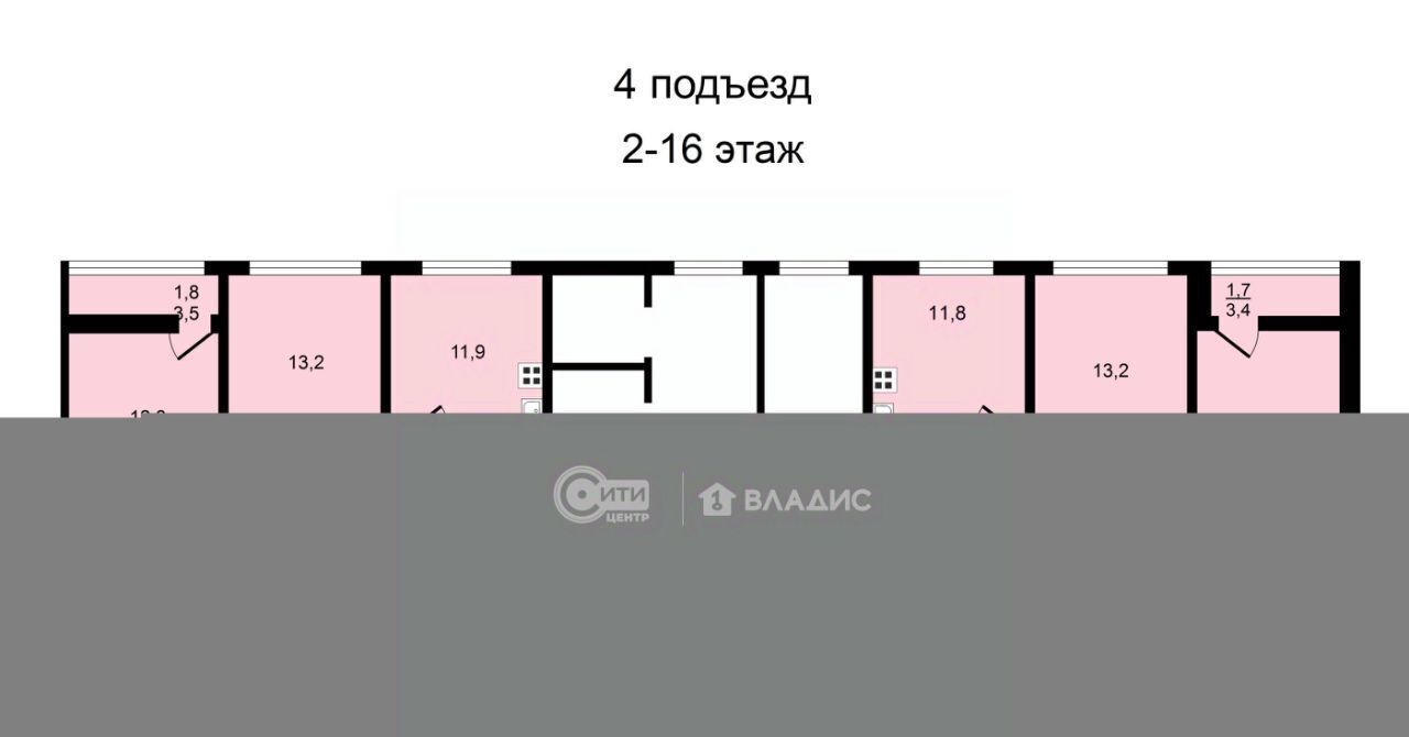 квартира г Воронеж р-н Центральный ул Пескова 8 фото 13