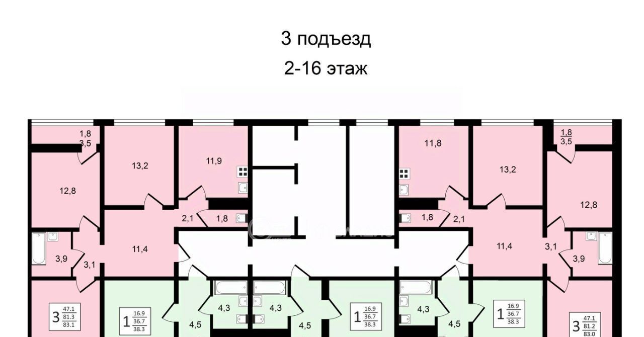 квартира г Воронеж р-н Центральный ул Пескова 8 фото 10