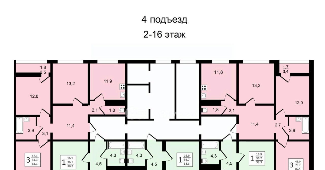 квартира г Воронеж р-н Центральный ул Пескова 8 фото 19