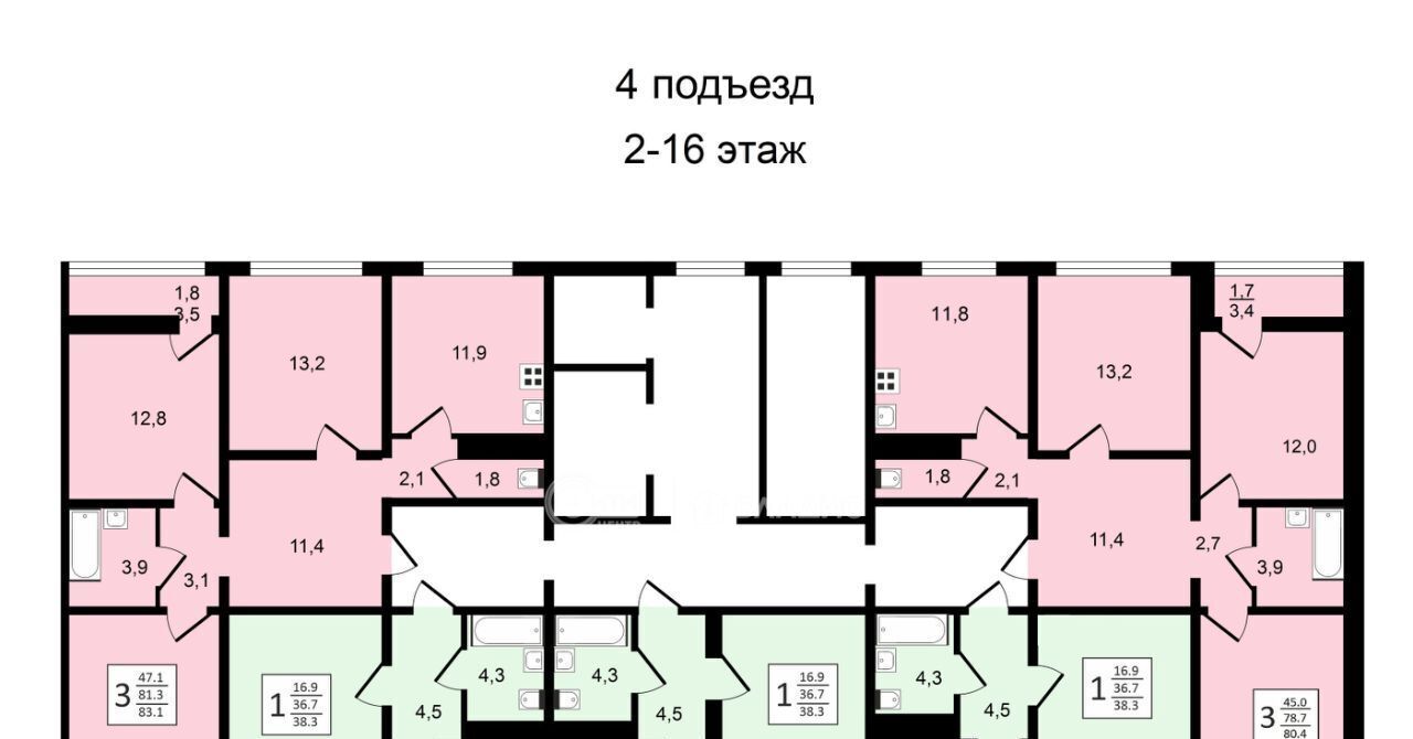 квартира г Воронеж р-н Центральный ул Пескова 8 фото 13