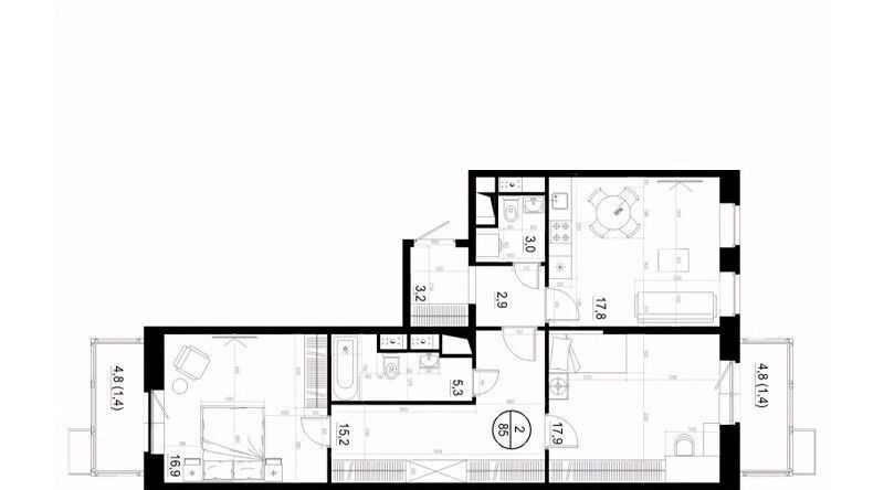 квартира г Одинцово ЖК «Союзный» Одинцово, к 3 фото 1