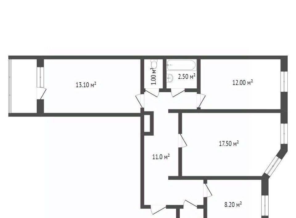 квартира г Новый Уренгой микрорайон Юбилейный 3/5 фото 2