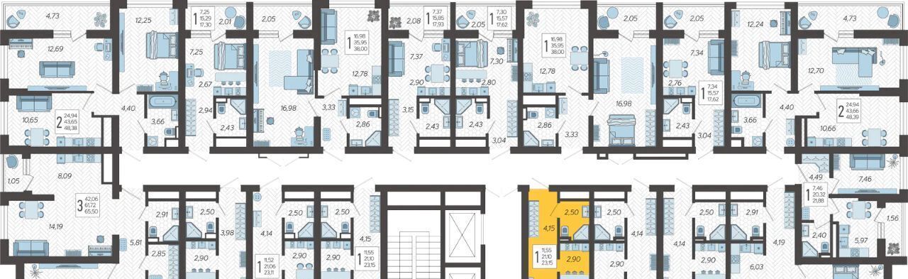 квартира г Сочи р-н Хостинский микрорайон Бытха ул Ясногорская 16/2 12 фото 2
