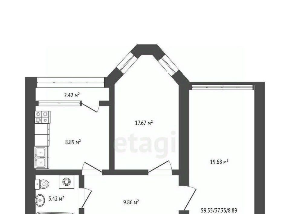 квартира г Самара Безымянка ш Московское 7а 18-й км фото 2