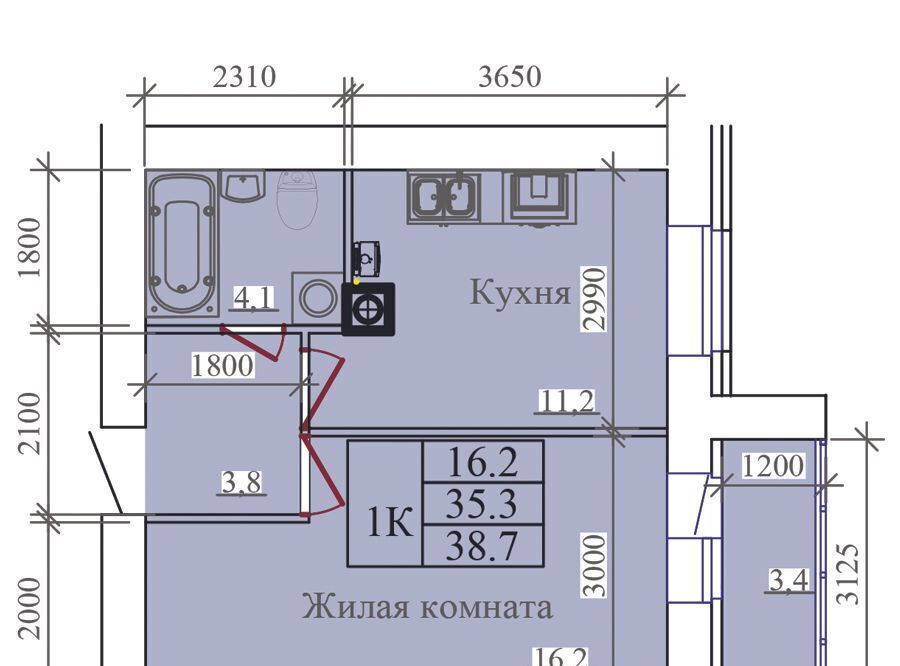квартира г Иваново р-н Ленинский Олимпийский жилой комплекс фото 1