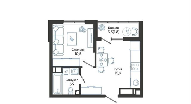 р-н Центральный ул Куникова 55к/2 фото