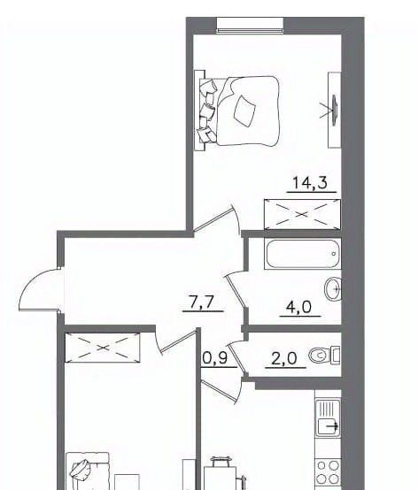 квартира г Иркутск р-н Октябрьский Гусарская тер., 6 фото 5