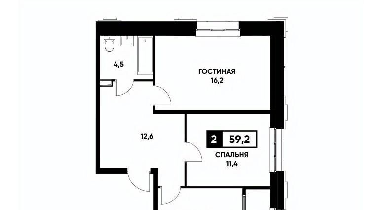квартира г Ставрополь р-н Промышленный ул Николая Голодникова 9к/1 фото 1