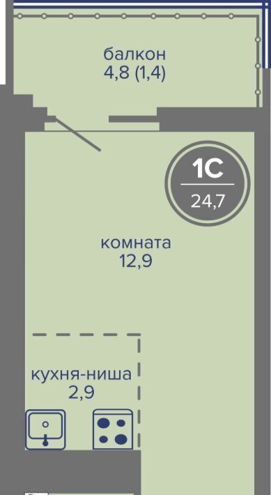 квартира г Пермь р-н Индустриальный ш Космонавтов 309ак/1 фото 1