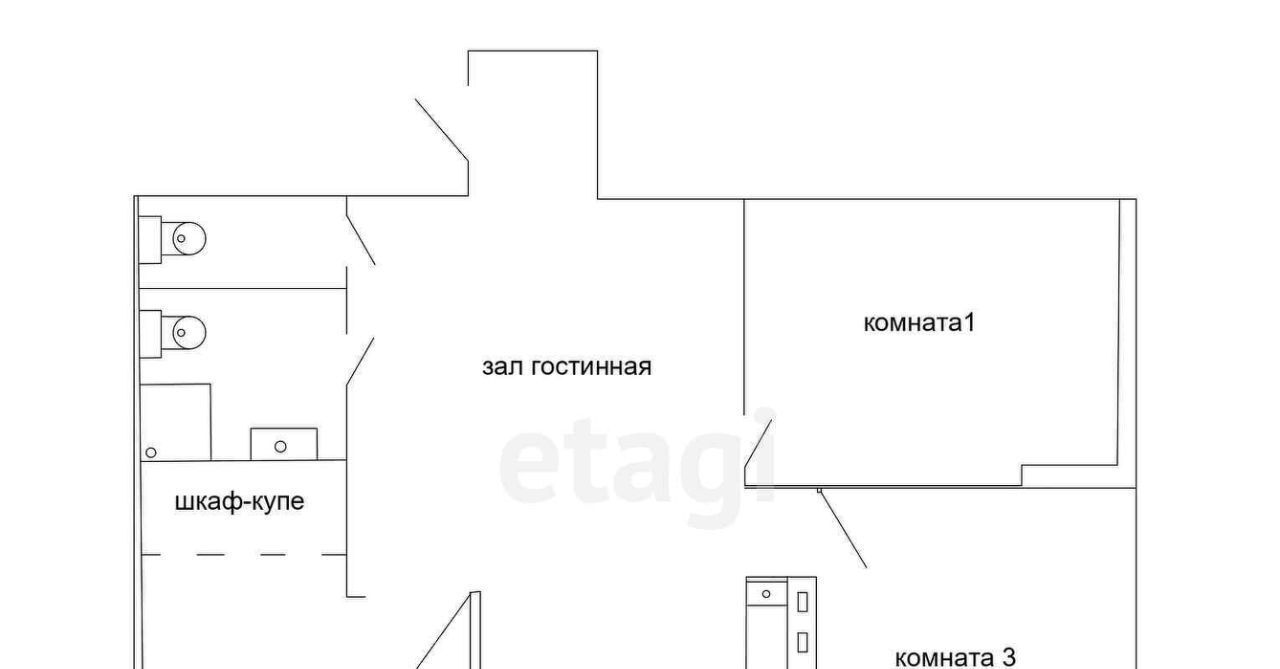 квартира г Владивосток р-н Первомайский ул Калинина 295 фото 2