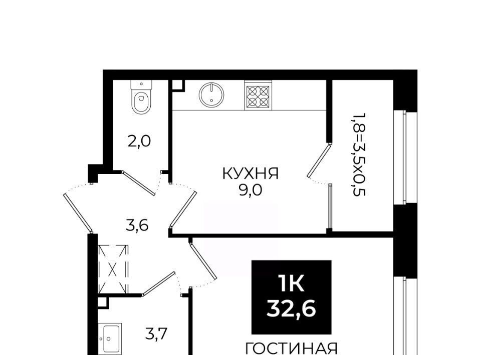 квартира г Ставрополь ул Южный обход 65к/1 фото 1