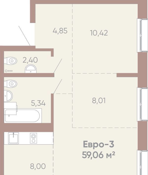 квартира г Иркутск р-н Правобережный ул Советская 109/3 фото 1