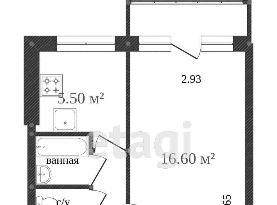 квартира г Калуга п Резвань р-н Ленинский ул Буровая 9 фото 2