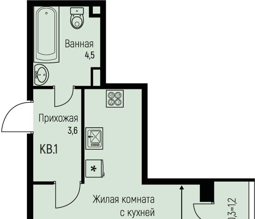 квартира г Краснодар п свх Прогресс п Березовый р-н Прикубанский ЖК Прогресс фото 1