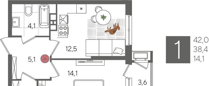 квартира г Краснодар р-н Карасунский ул Новороссийская 102/8к 5 фото 3