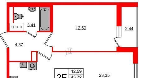 квартира р-н Всеволожский п Янино-1 ул Ясная 14к/1 Заневское городское поселение, Ладожская фото 1