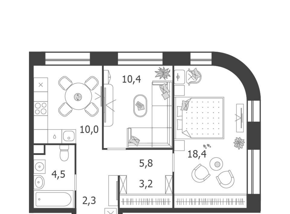 квартира г Москва метро Технопарк ЖК Шагал 3-я оч., к 3. 1 фото 1