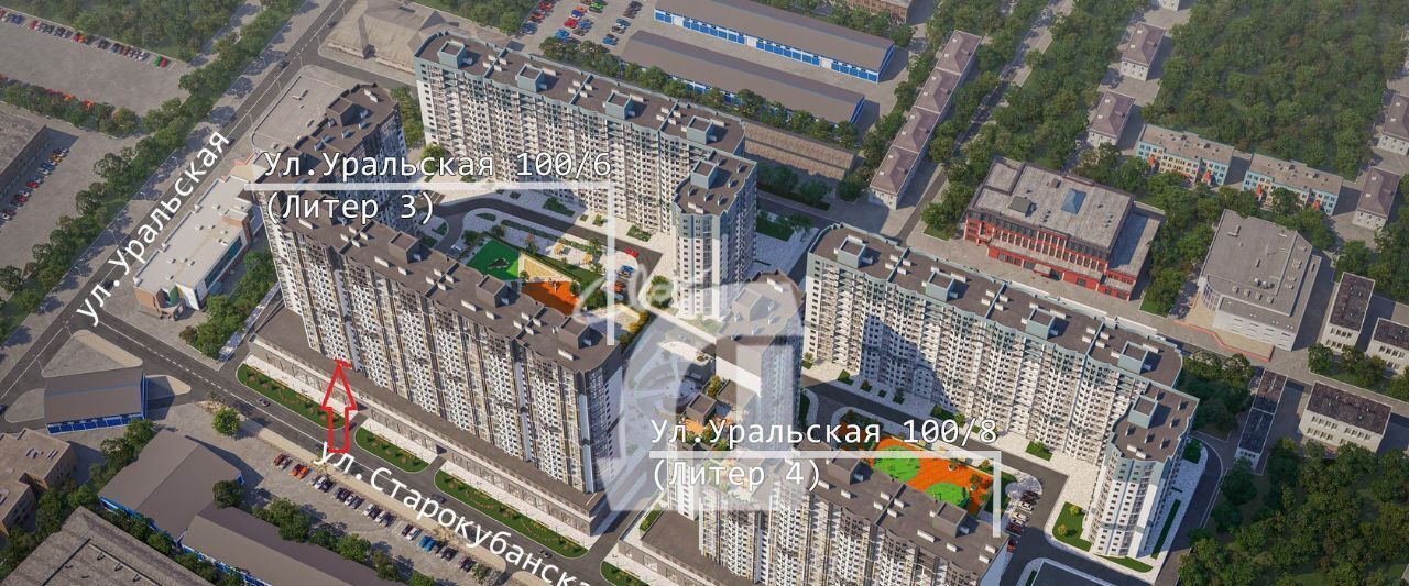 свободного назначения г Краснодар р-н Карасунский ул Уральская 100/6 фото 8