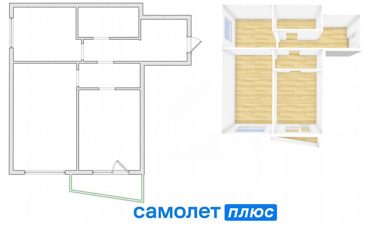 квартира г Кемерово р-н Рудничный ул Серебряный бор 24к/5 Кемеровская обл. — Кузбасс фото 2