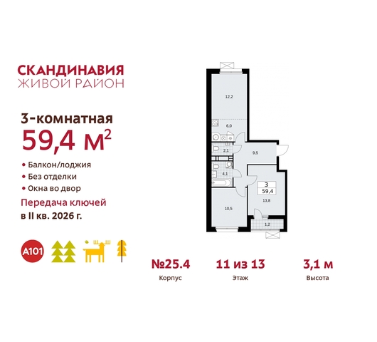 п Сосенское жилой район «Скандинавия» дом 25/4 Сосенское, Бутово фото