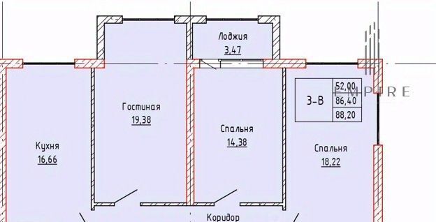 квартира г Грозный р-н Старопромысловский пр-кт им В.В.Путина 1 фото 1