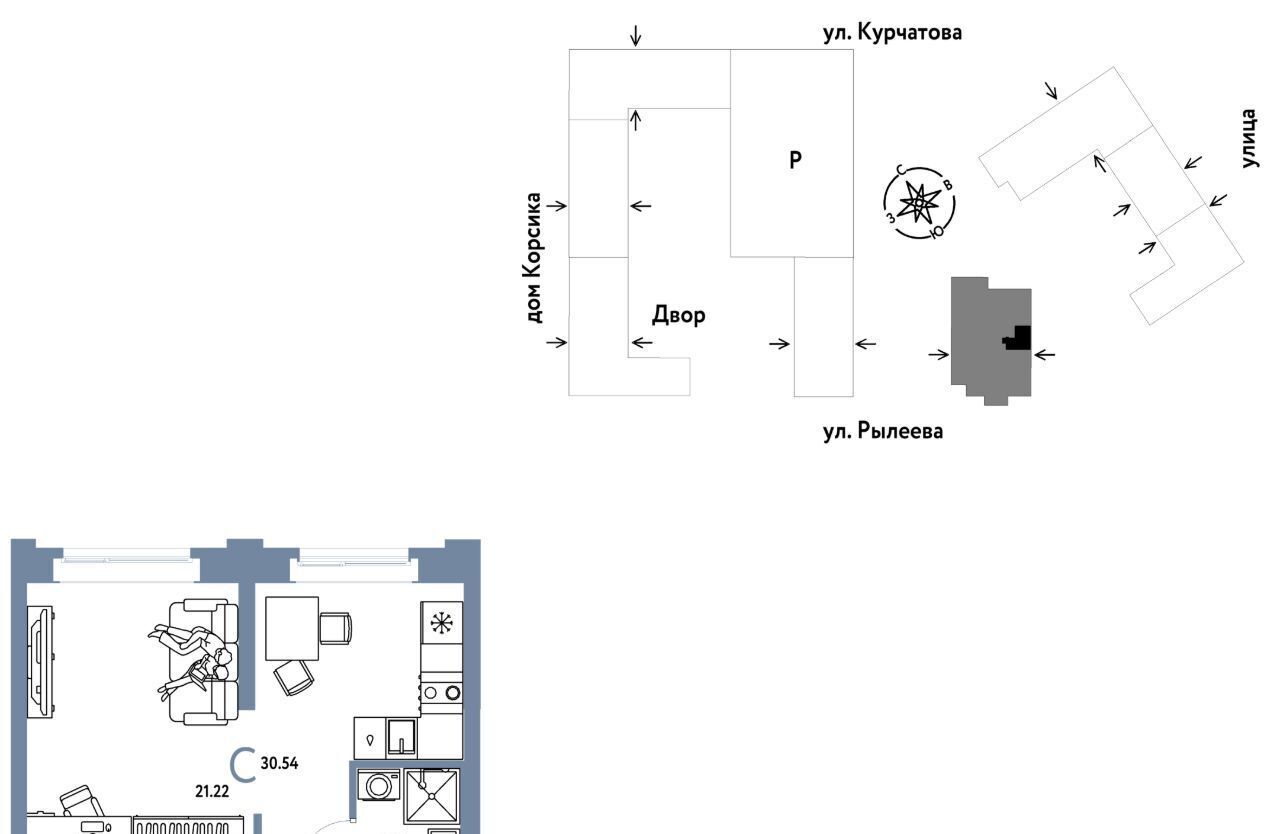 квартира г Тюмень р-н Калининский ул Краснооктябрьская 10к/2 фото 1