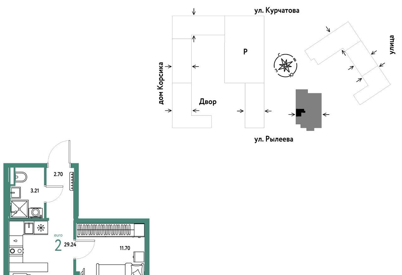 квартира г Тюмень р-н Калининский ул Краснооктябрьская 10к/2 фото 1