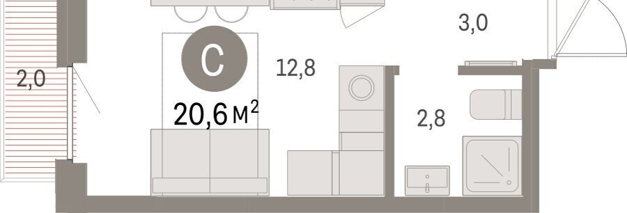 квартира г Екатеринбург Чкаловская 19-й квартал, микрорайон Академический фото 2