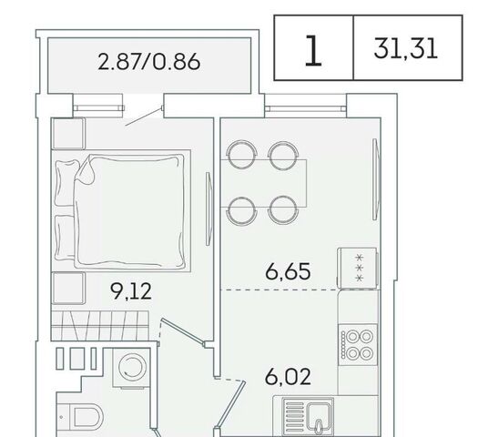 квартира г Мурино ул Графская 6к/1 Девяткино фото