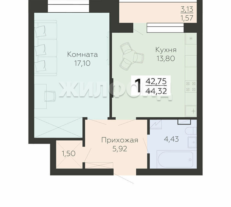 квартира г Воронеж ул Независимости 78бк/4 фото 1