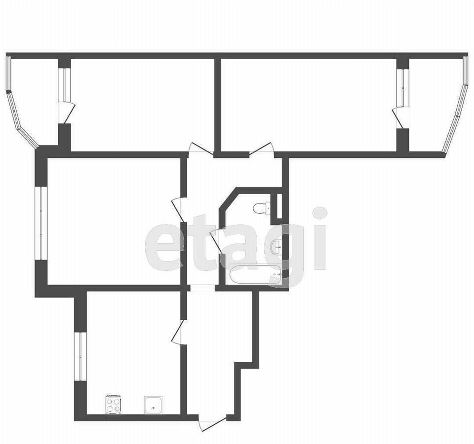 квартира г Тюмень р-н Калининский ул Баумана 31/2 фото 35