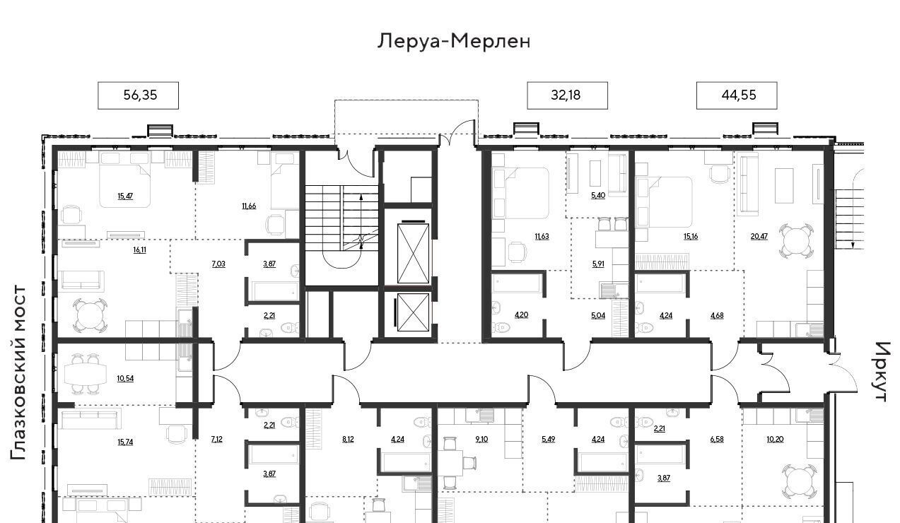 квартира г Иркутск р-н Свердловский ул Набережная Иркута 25 Затон кв-л фото 2